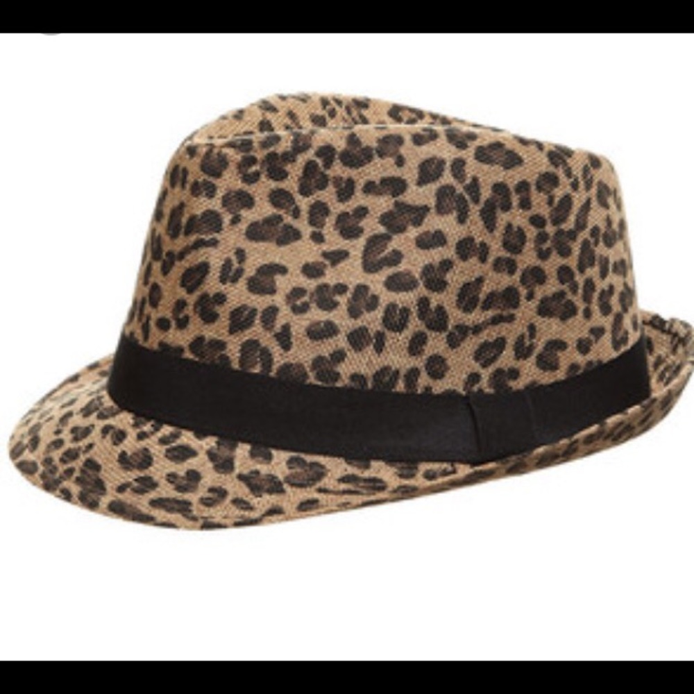 rue21 Fedora Leopard Straw