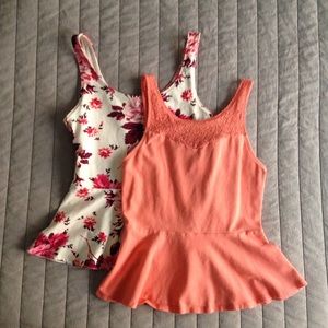 Bundle! Two Express peplum tops