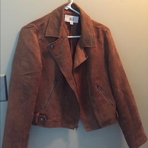 Suede jacket brown