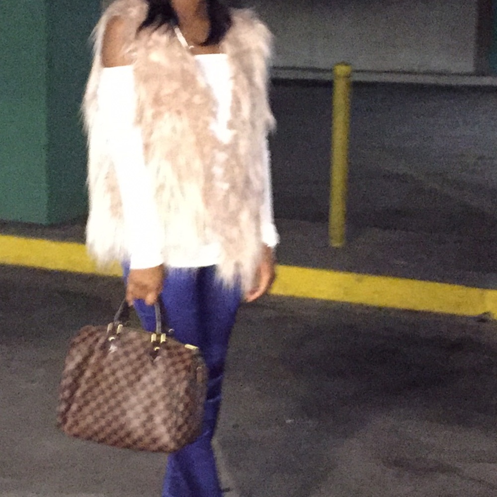 Bebe Pink Fur Vest - Picture 2 of 2