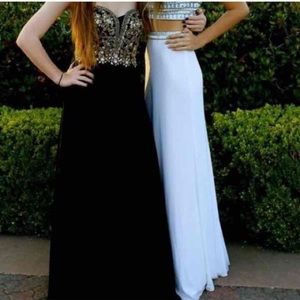 Black jovani prom dress