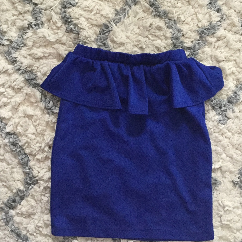 Ruffle Blue Skirt