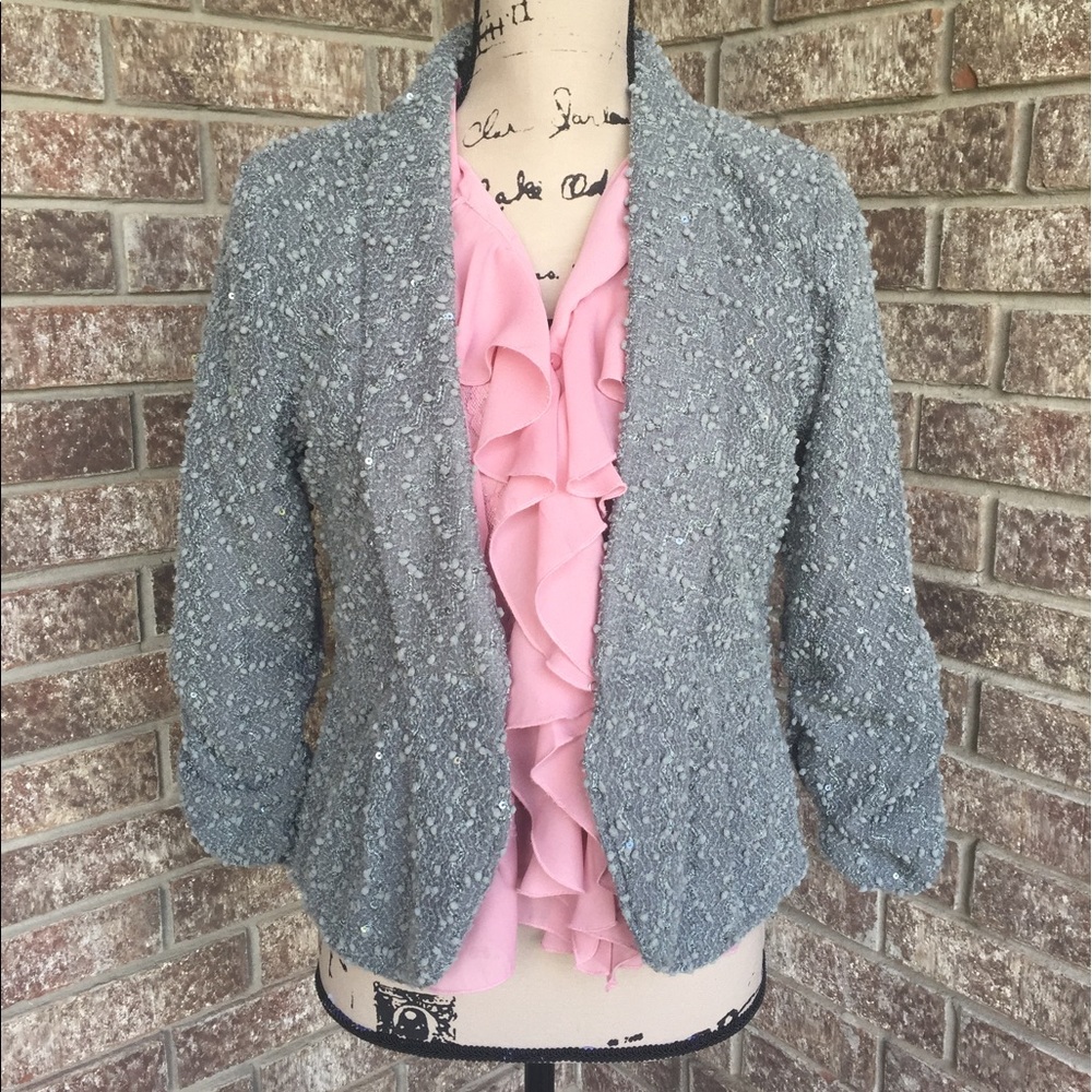 Erin London Grey Short Jacket