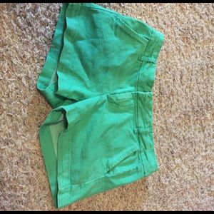 Green shorts