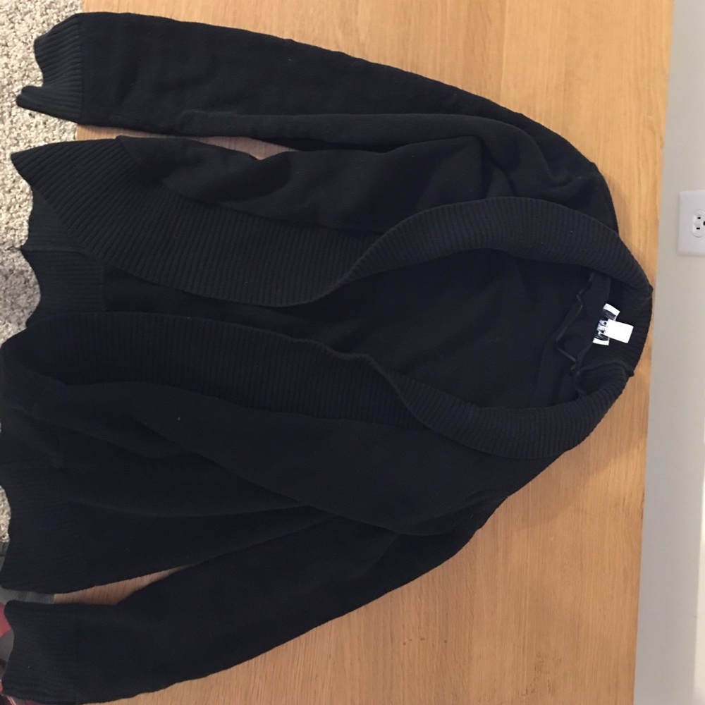 Black cardigan