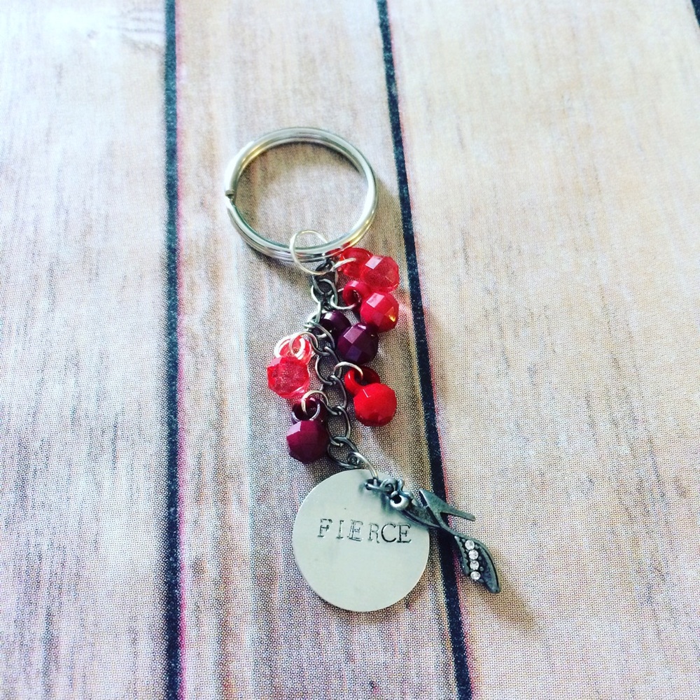 "Fierce" keychain