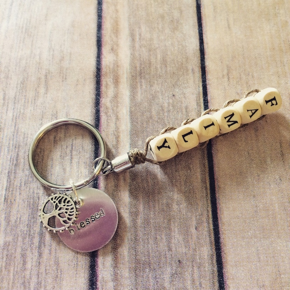 "Blessed" keychain