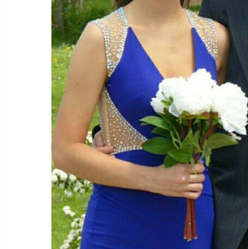 Blue Prom Dress - Picture 2 of 3