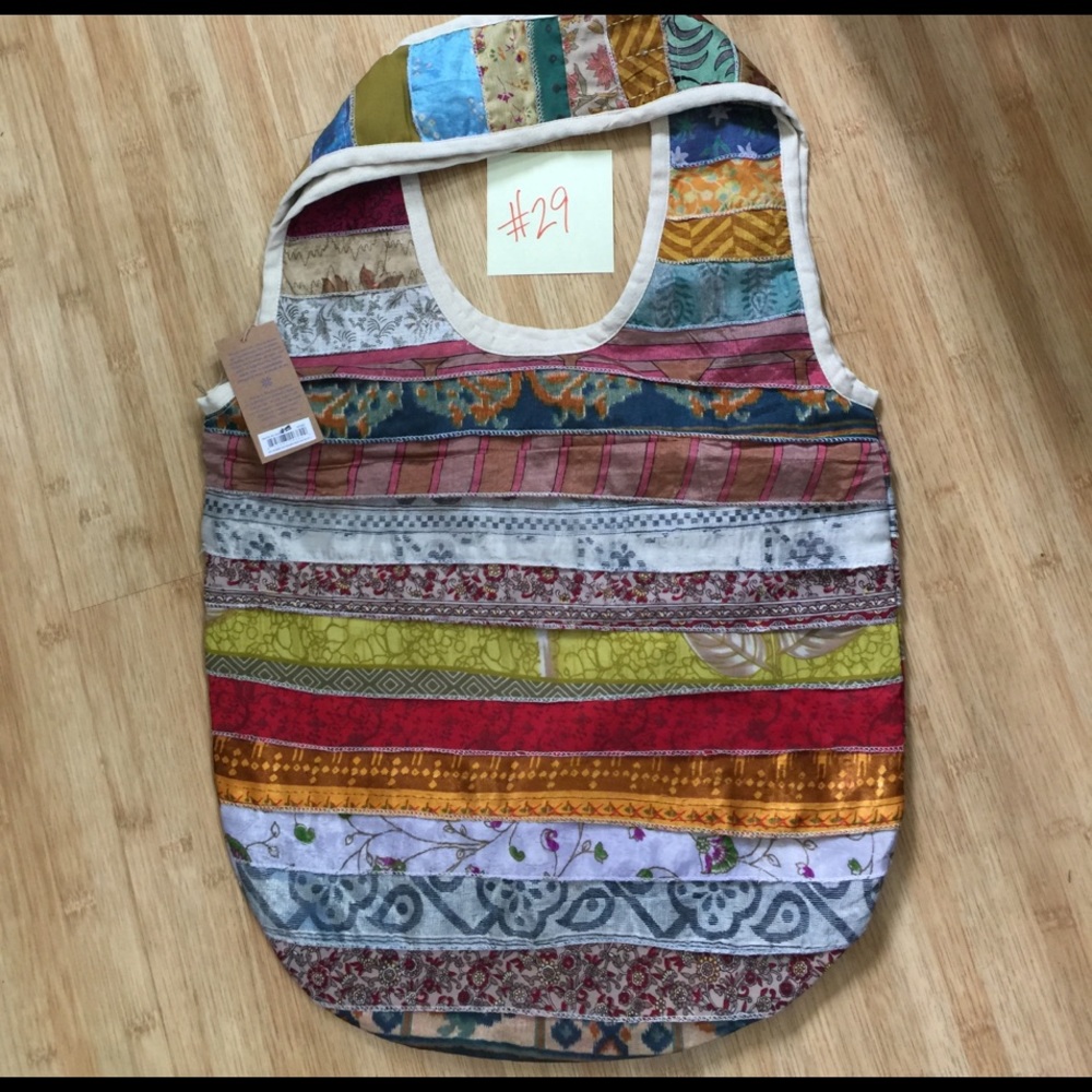 Upcycled Sari Bag from India - One of a Kind - #29