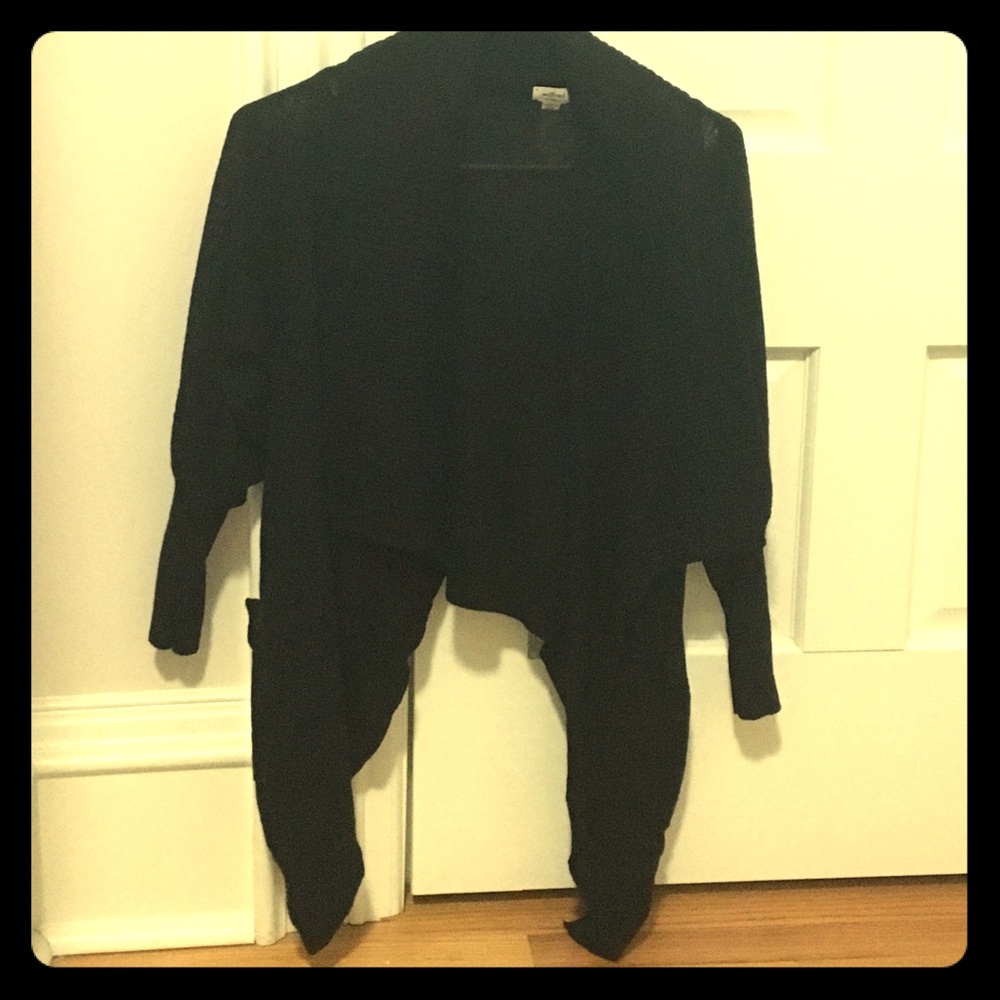 Black cardigan