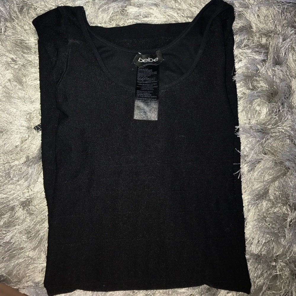 Black long sleeve Bebe dress