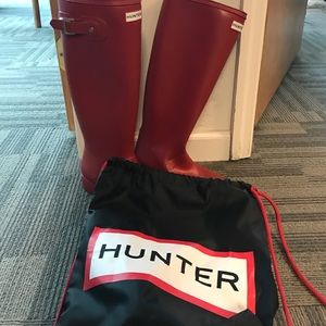 Red Hunter Boots