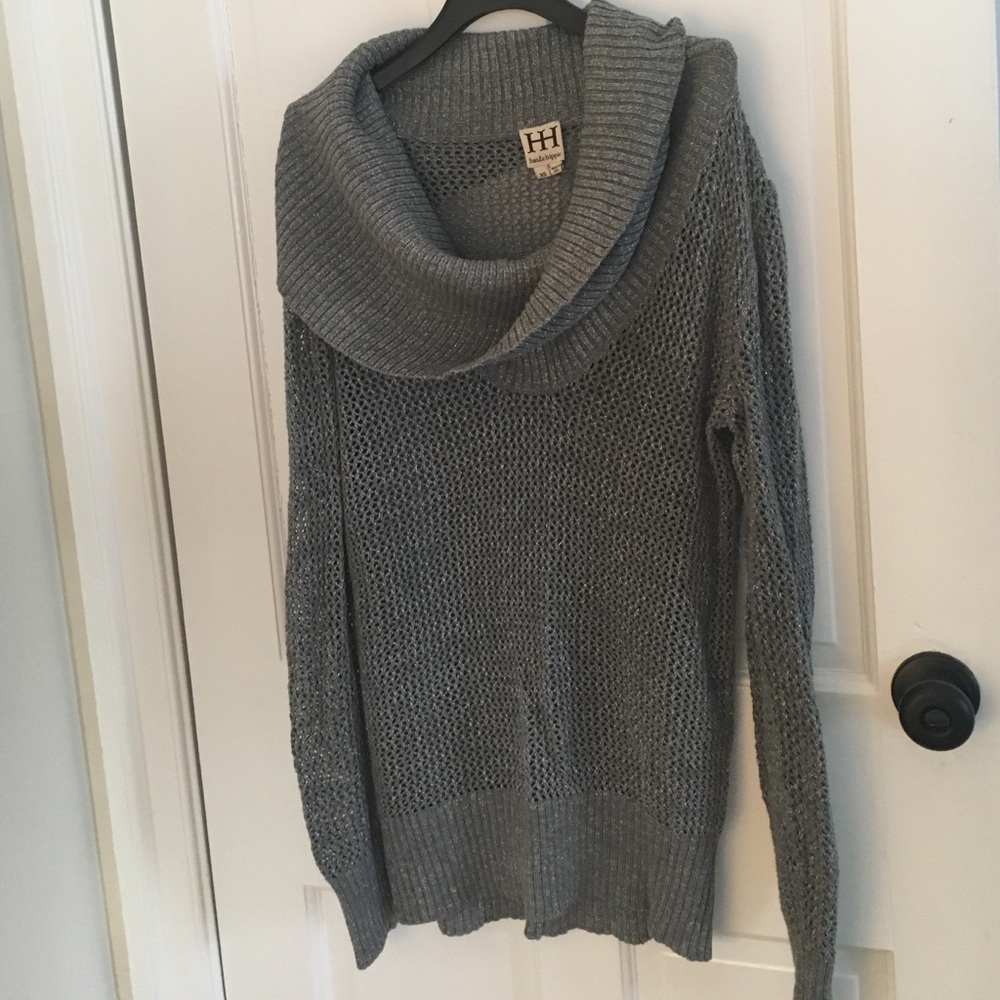 Haute Hippie Grey and Silver Sweater xs