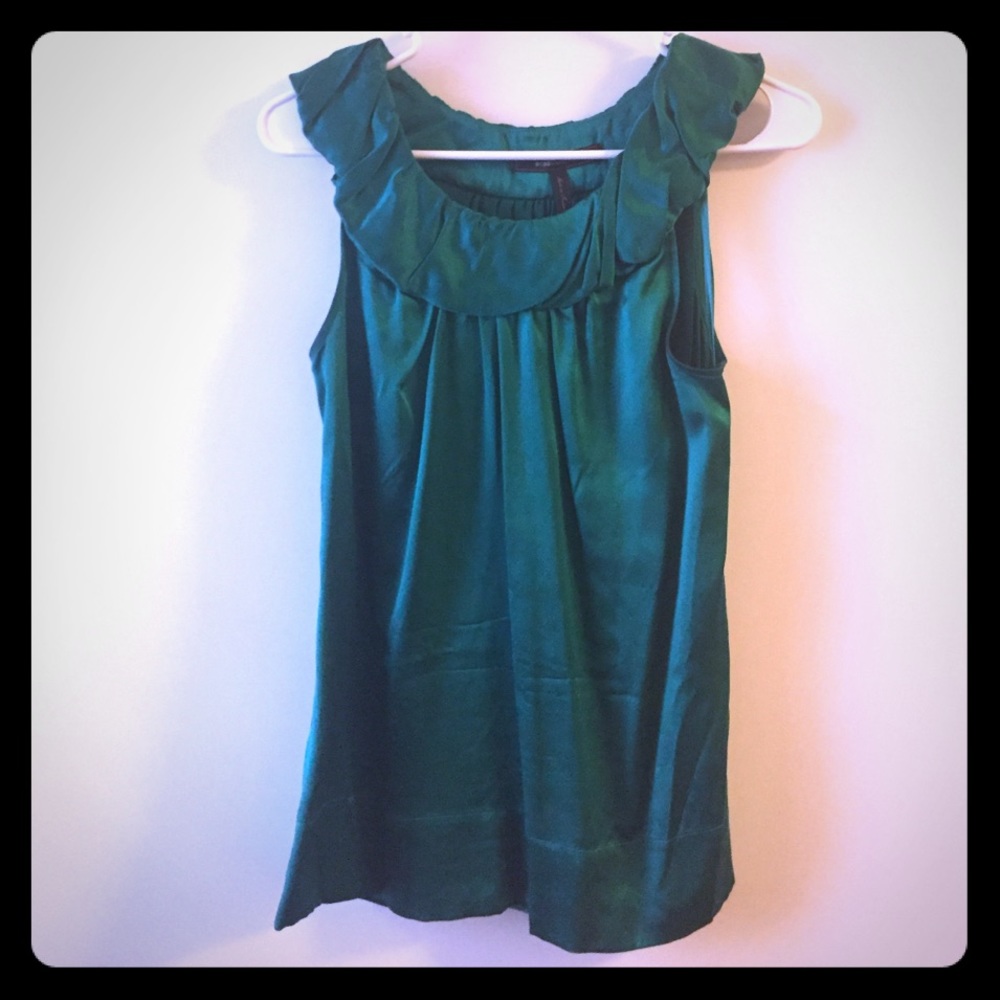 Bcbg emerald silk tank