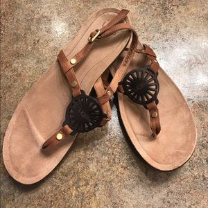 UGG sandals, worn once.