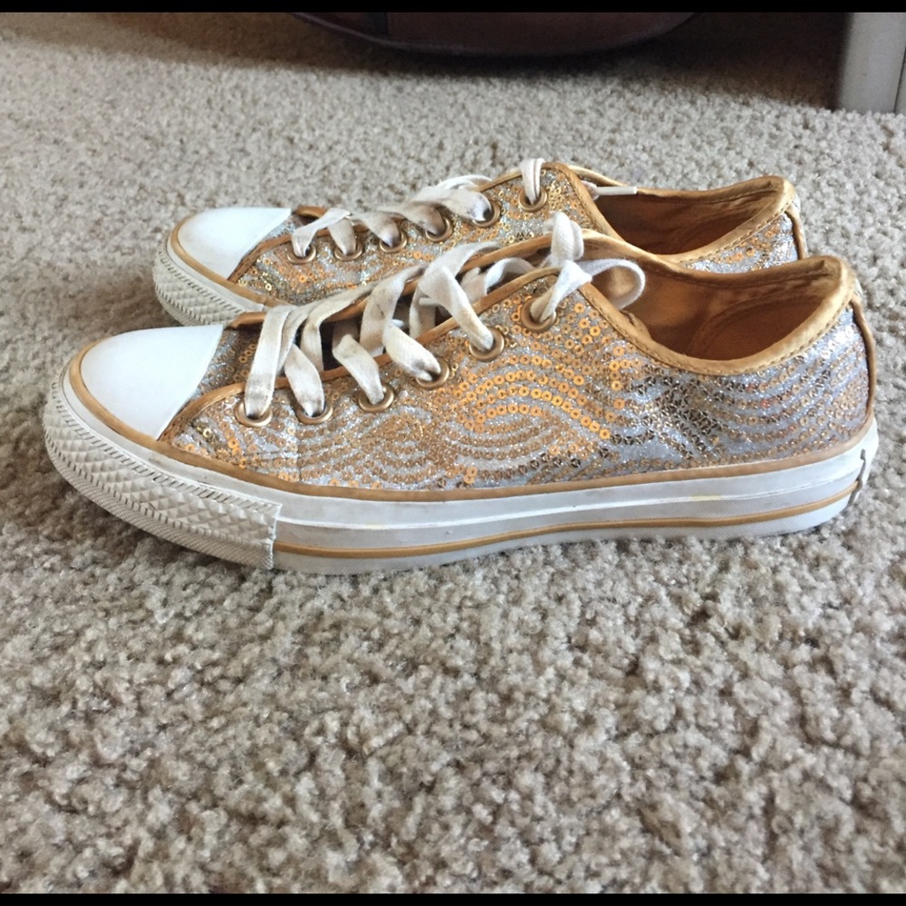Gold Chuck Taylor Converse