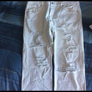 Levi's 501 Jeans (Homemade Distressed)