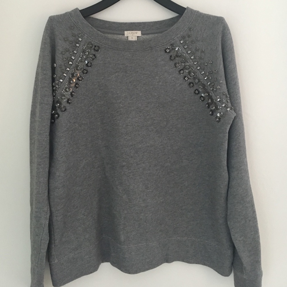 J Crew Embellished sweatshirt small