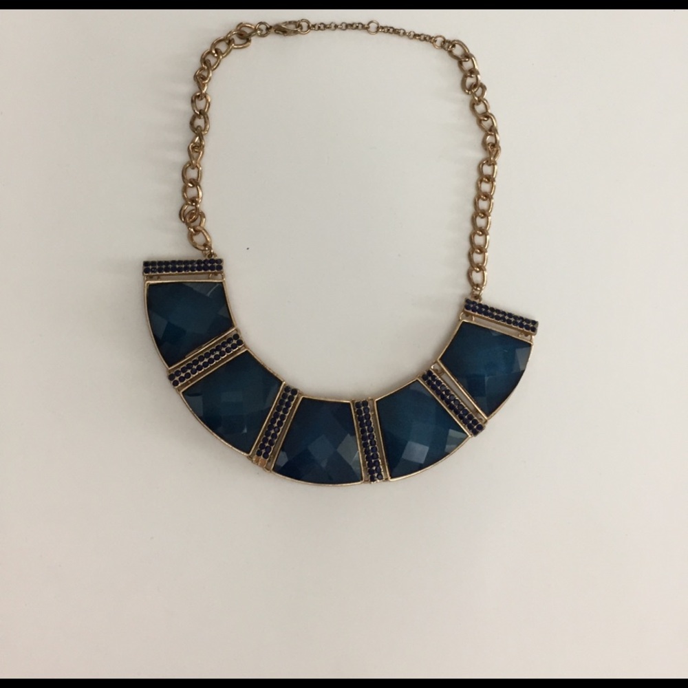 Gorgeous blue and gold necklace