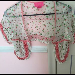 Betsey Johnson floral shrug