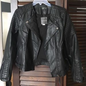 Never worn Top Shop leather jacket