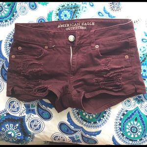 Mid rise shorts