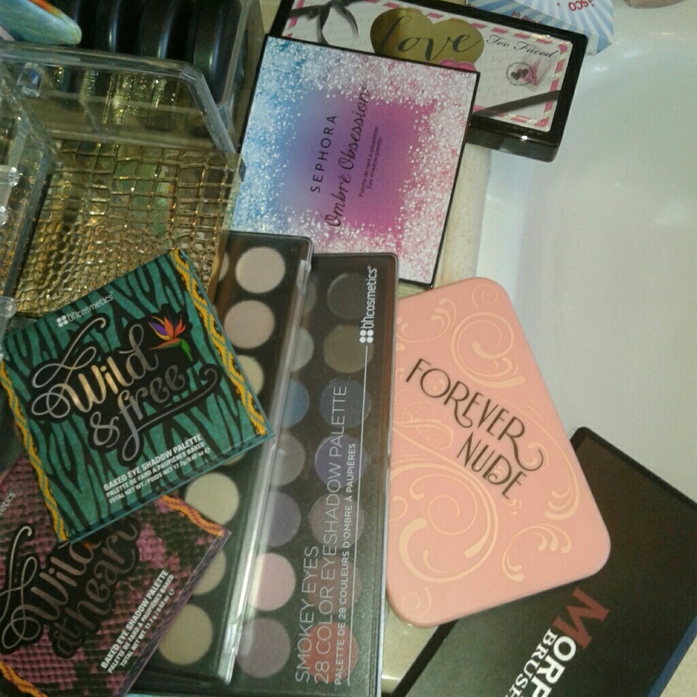 Different makeup palettes