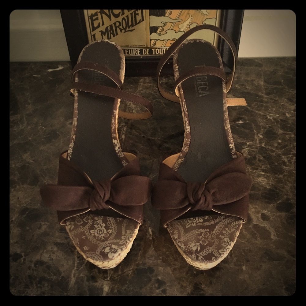 9.5 TriBeCa wedge sandals