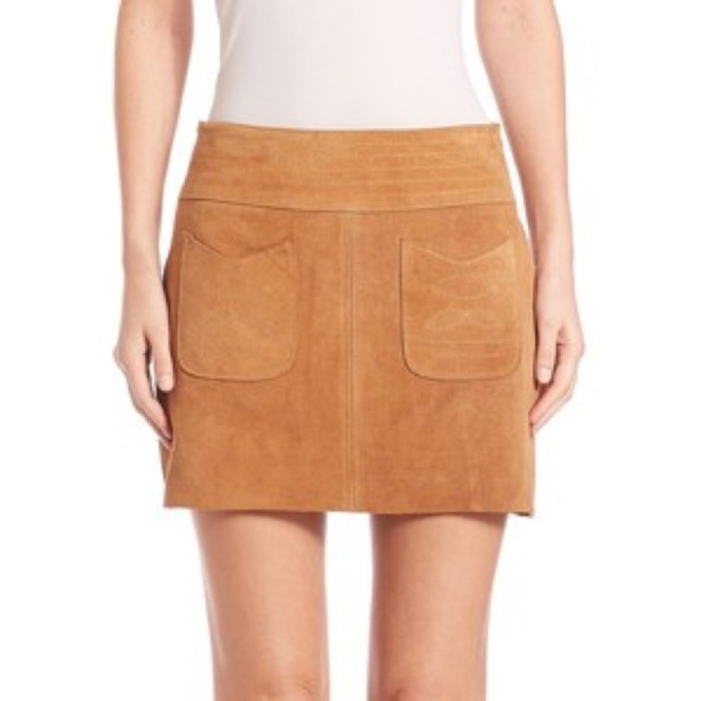 Free People suede skirt