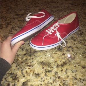 Red Authentic Vans