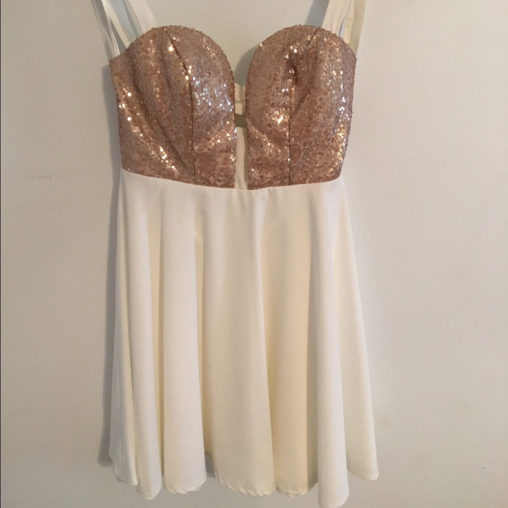 White and Gold Dress