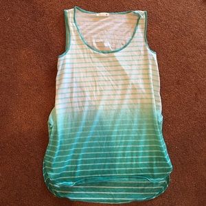 White and blue ombré coverup/top