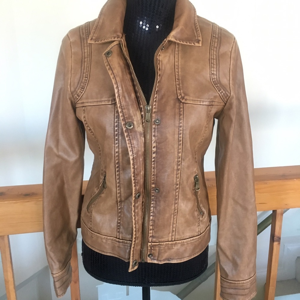 SOLD Faux Leather Jacket