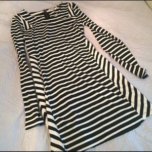 Striped body on dress