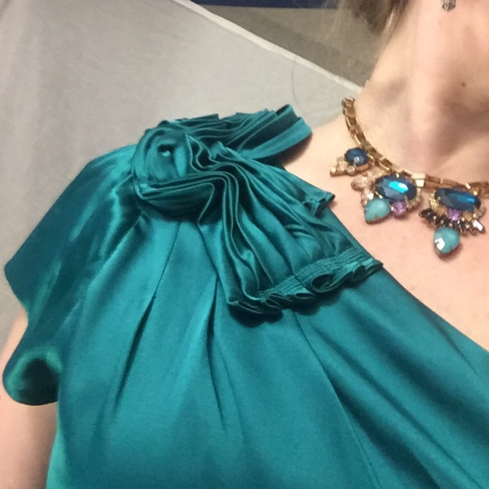 Eli Tahari silk dress NWT : 95% silk, 5% Elastane - Picture 2 of 8