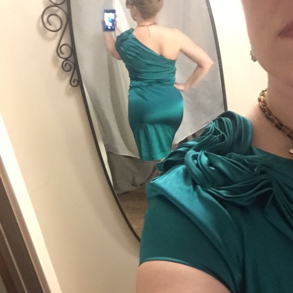 Eli Tahari silk dress NWT : 95% silk, 5% Elastane - Picture 4 of 8