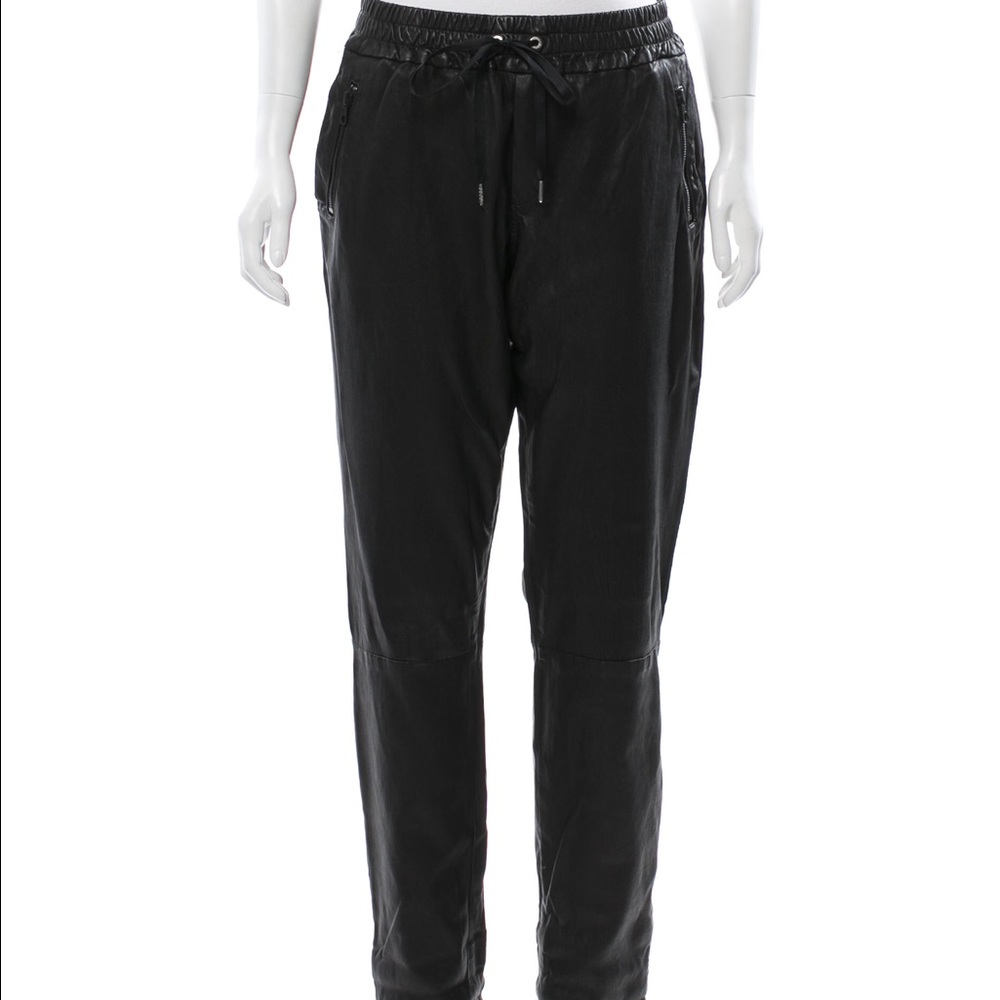 Joe's jeans leather joggers