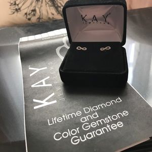 Infinity diamond earrings