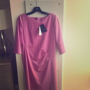 LK Bennett Black Ribbon Label pink dress