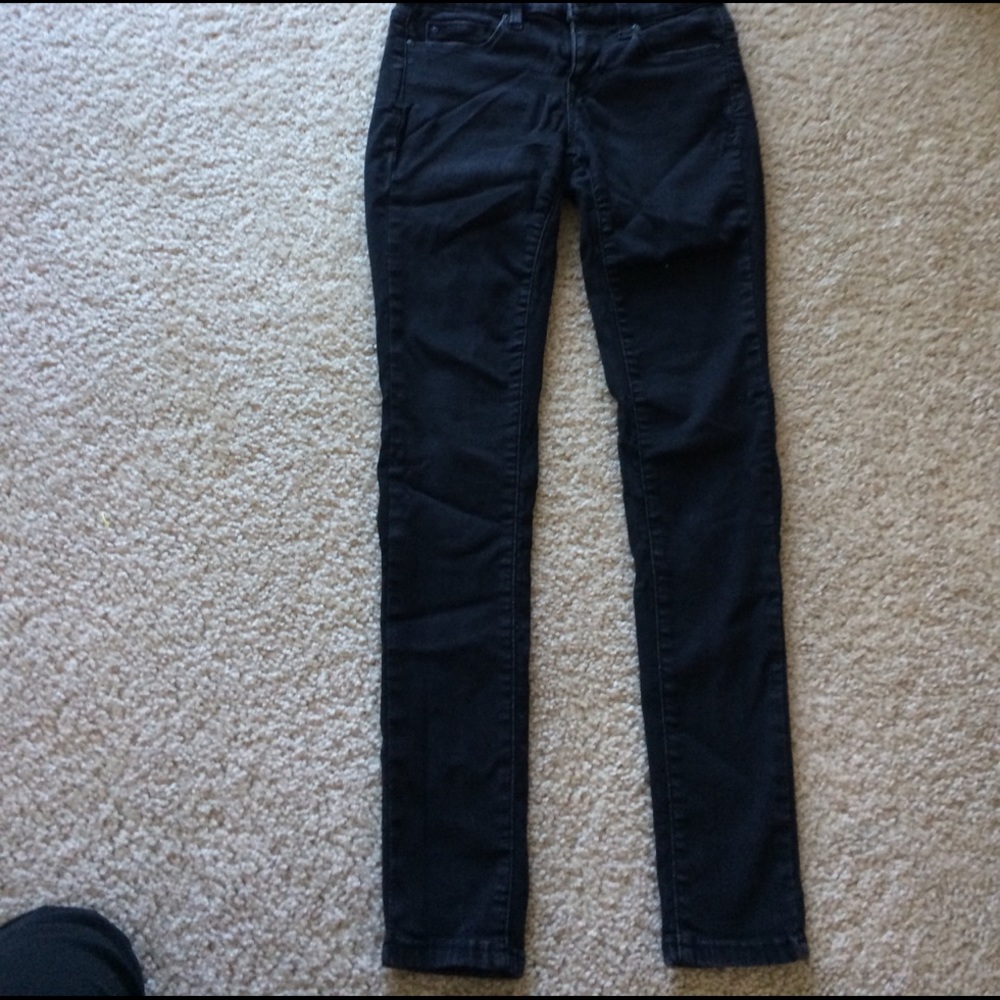 Black wash legging jeans