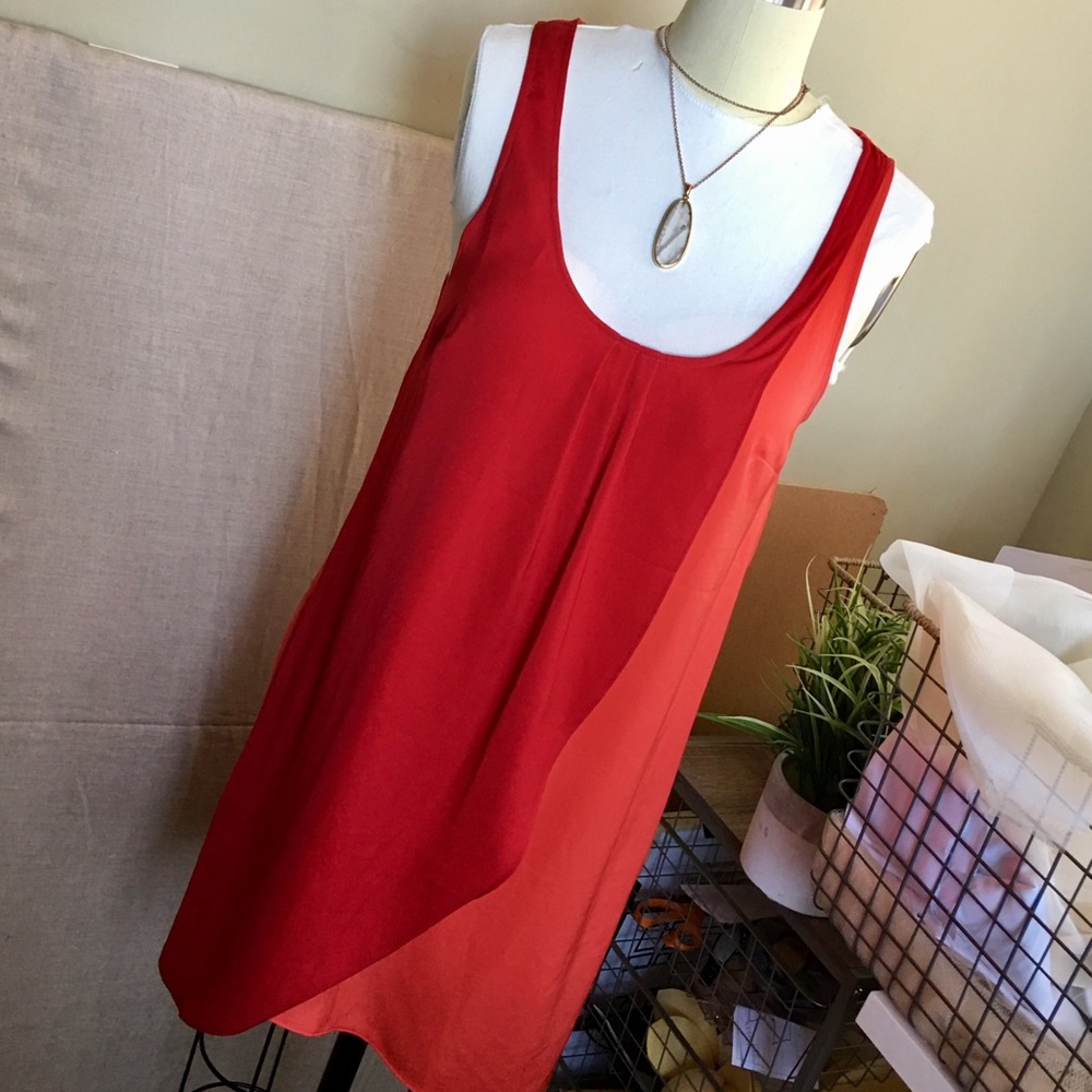 Silky red dress from Urban Outfitters