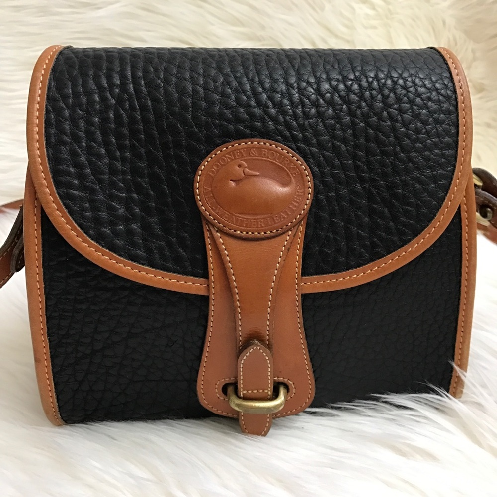 Vintage Dooney & Bourke Black Essex Shoulder Bag
