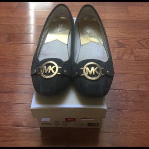 Michael Kors Army Green Suede Flats - size 9.5