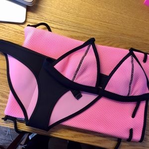 TRIANGL black pink neon crush bikini