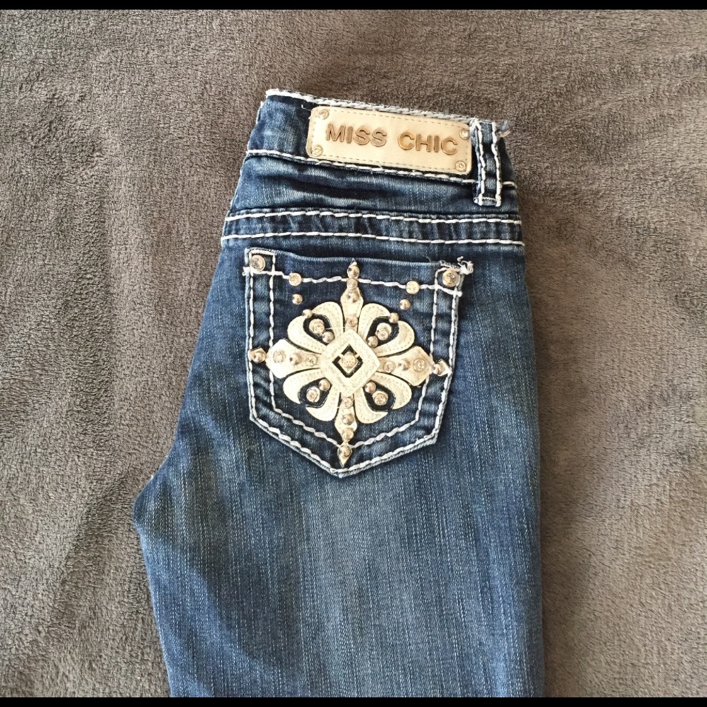 Blue jean capris for women