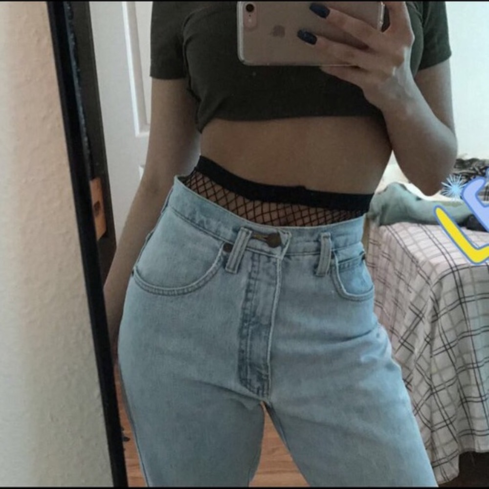 Light wash High-waisted Jeans