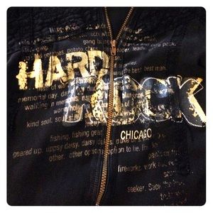 Hard Rock Cafe zip up hoody