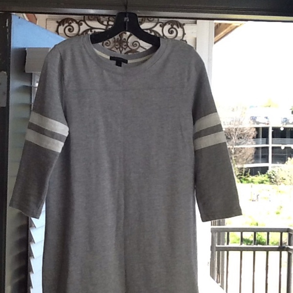 Grey rugby sleeve J.Crew dress