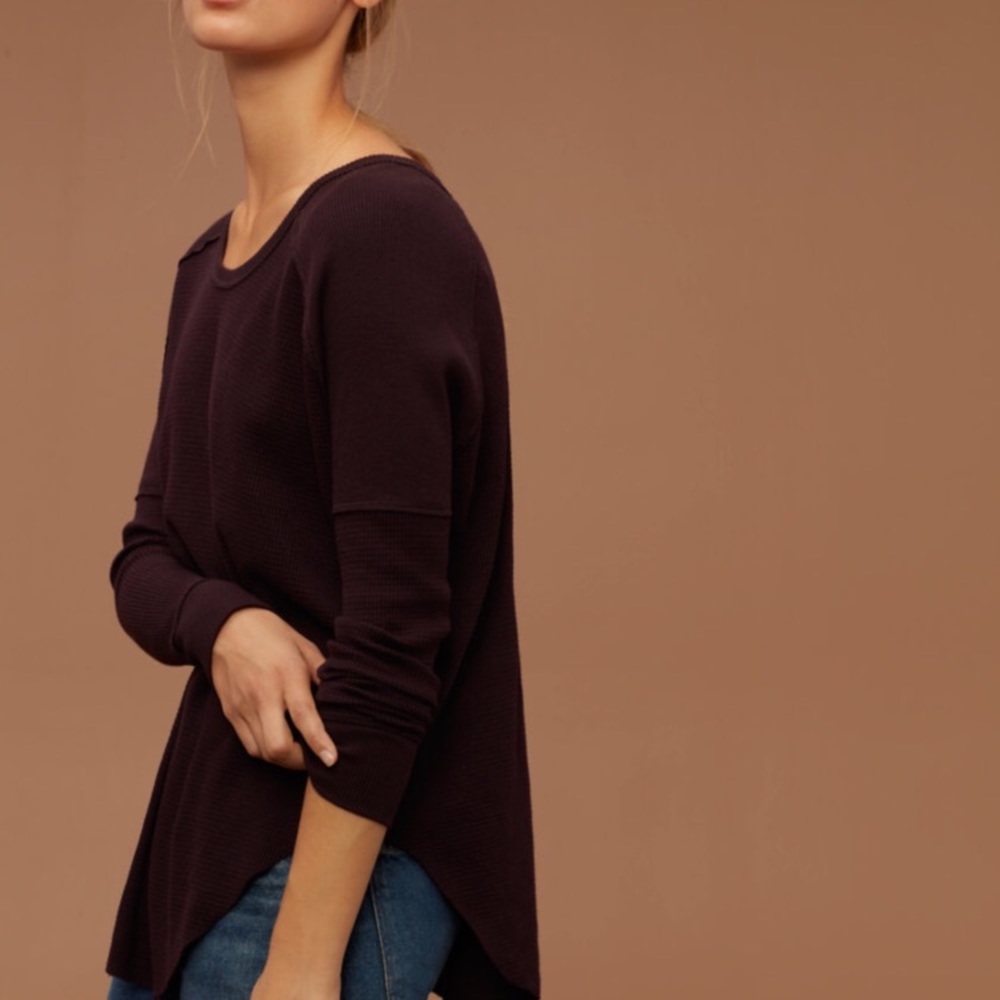 Aritzia long sleeve alder shirt