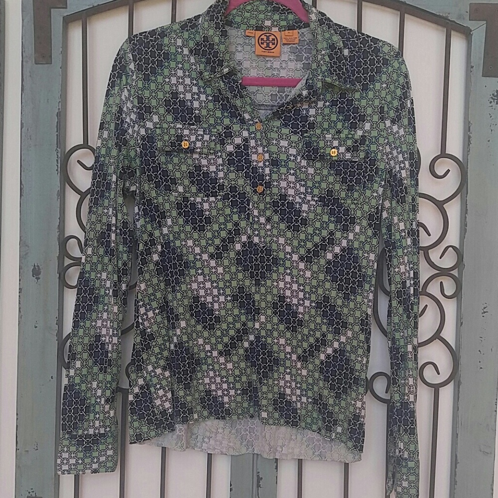 Tory Burch silk polo